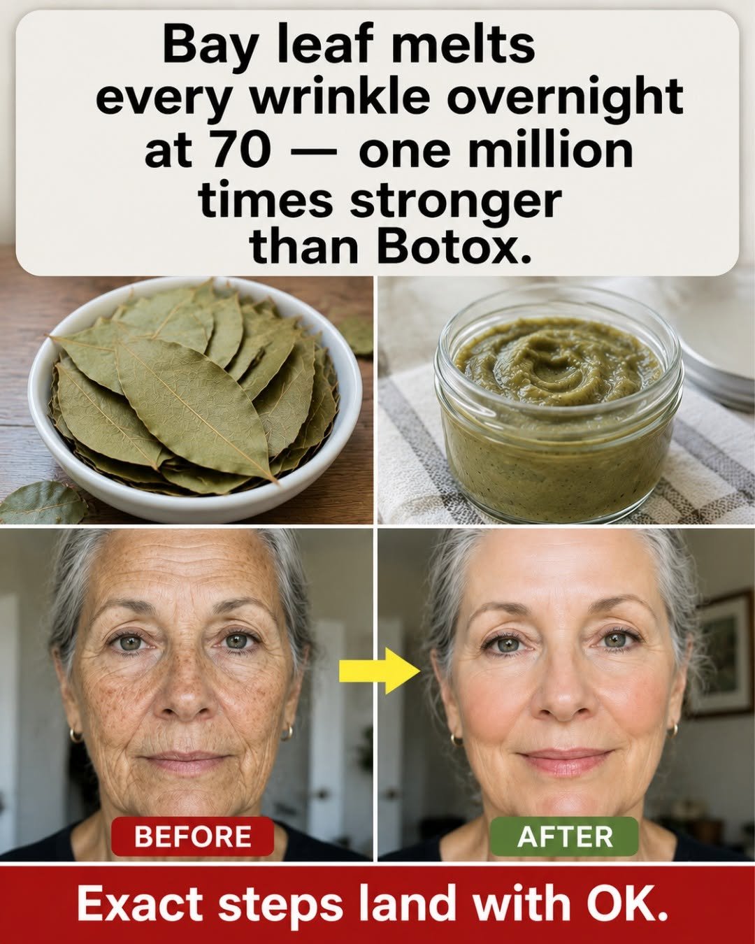Bay Leaf for Wrinkles After 70: Can This Simple Kitchen Ingredient Really Firm Aging Skin?