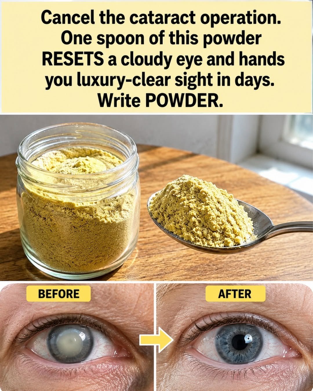 Can One Spoonful of Powder Really Reverse Cataracts and Restore Clear Vision?