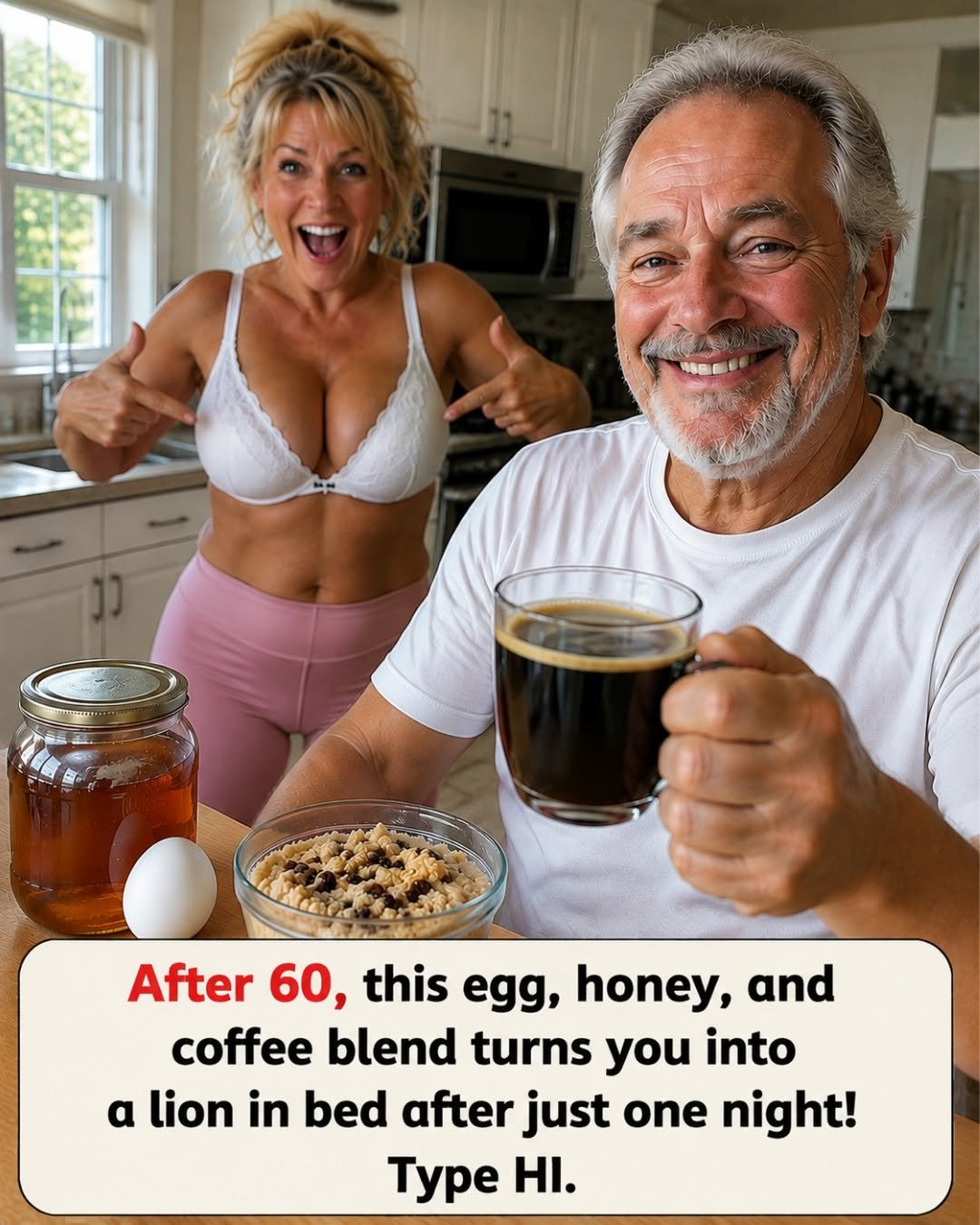 Want to Feel More Energized and Confident After 60? Try This Simple Egg, Honey, and Coffee Routine