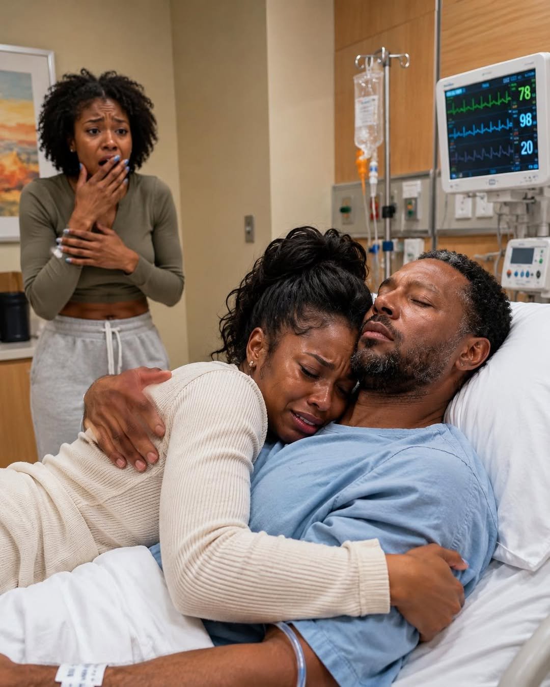 Chapter 1 – What I Replaced in the Vanity Drawer”Mrs. Hale, your husband and another woman just arrived at the emergency room stuck together,” the nurse said flatly over the line.